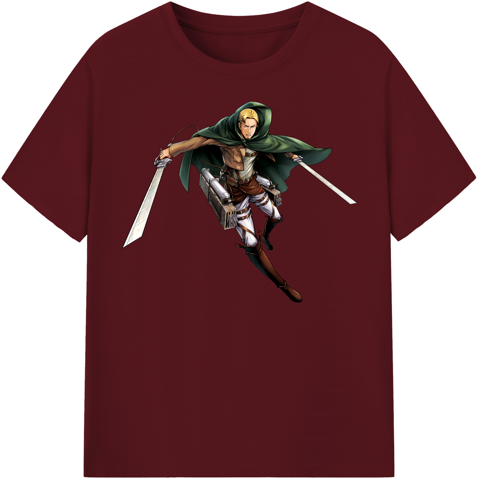 （画像用） 進撃の巨人 Attack on Titan 綿100％半袖Tシャツ（フロントプリント）